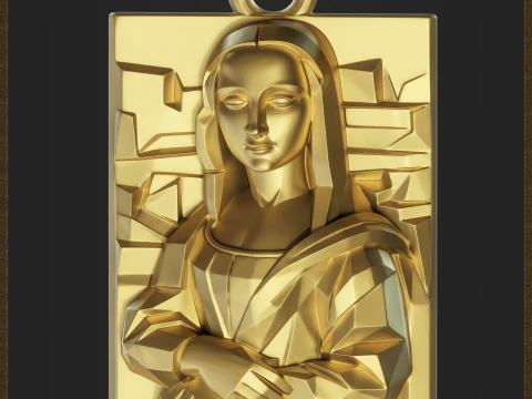Renaissance Inspired Pendant 3D Print Model