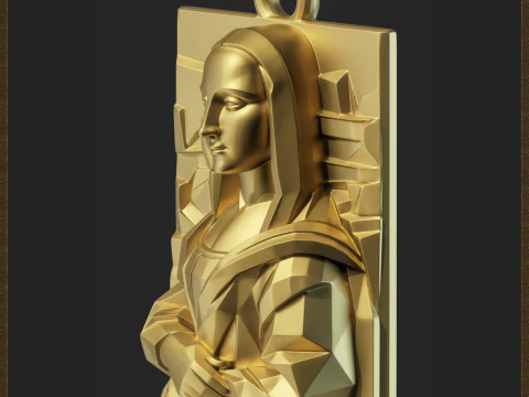 Renaissance Inspired Pendant 3D Print Model