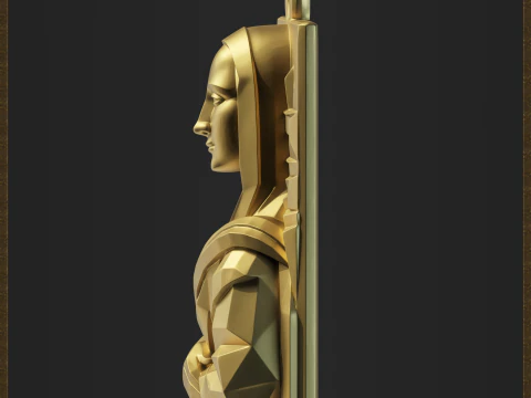 Renaissance Inspired Pendant 3D Print Model