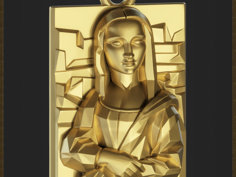 Renaissance Inspired Pendant Modèles 3D en vedette