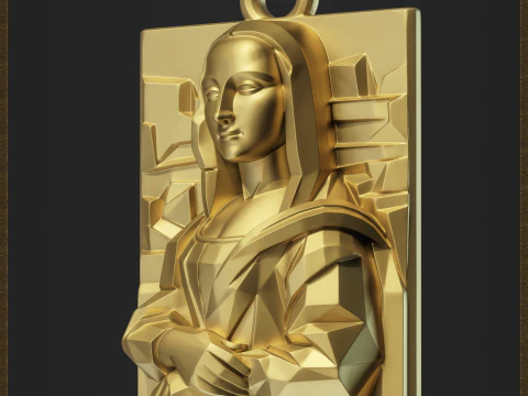Renaissance Inspired Pendant 3D Print Model