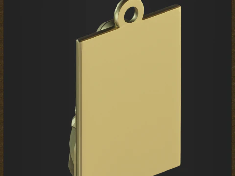 Renaissance Inspired Pendant 3D Print Model
