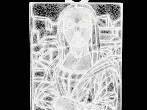 Renaissance Inspired Pendant 3D Print Model