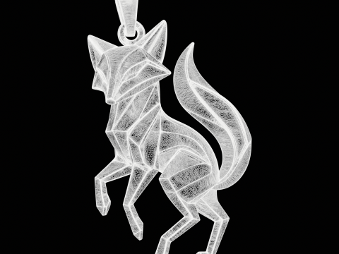 Geometric Fox Jewelry 3D Принт Модель