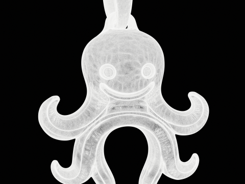 Cute Octopus Jewelry Pendant Modelo de impresión 3D