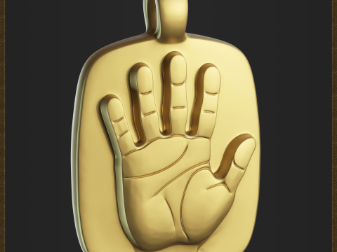 Hand Pendant 3D प्रिंट मॉडल