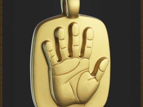 Hand Pendant 3D Print Model
