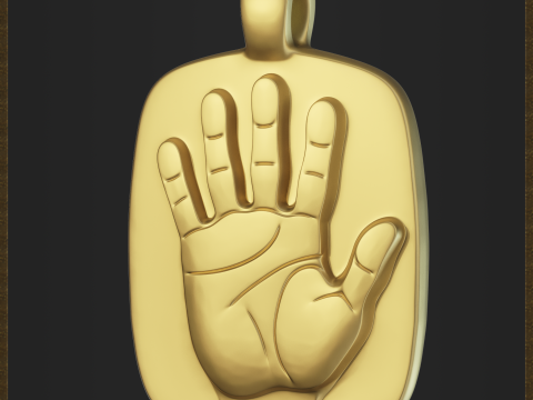 Hand Pendant 3D प्रिंट मॉडल