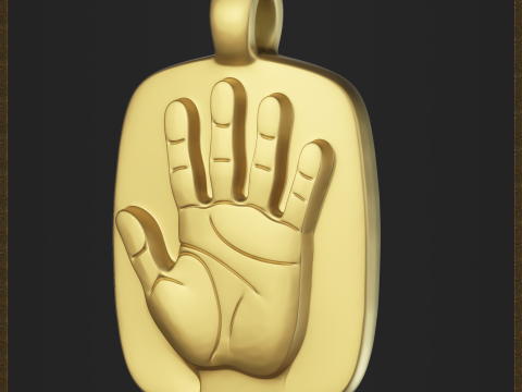 Hand Pendant 3D प्रिंट मॉडल