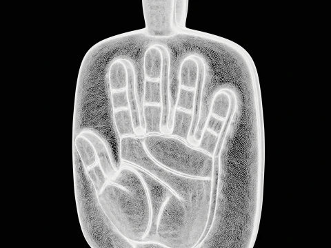Hand Pendant 3D Print Model