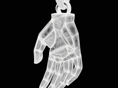 Geometric Hand Jewelry 3D Print Model