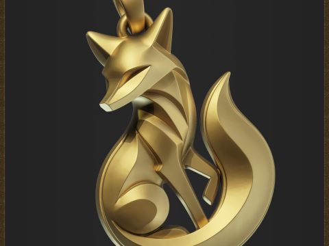 Elegant Fox Jewelry 3D Принт Модель