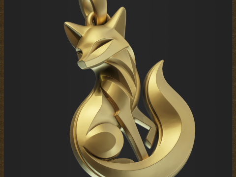 Elegant Fox Jewelry 3D Принт Модель