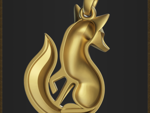 Elegant Fox Jewelry 3D Принт Модель