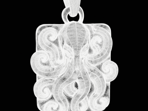 Fantasy Octopus Pendant Modèles 3D en vedette