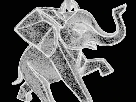 Joias minimalistas de elefante Modelo de Impressão 3D