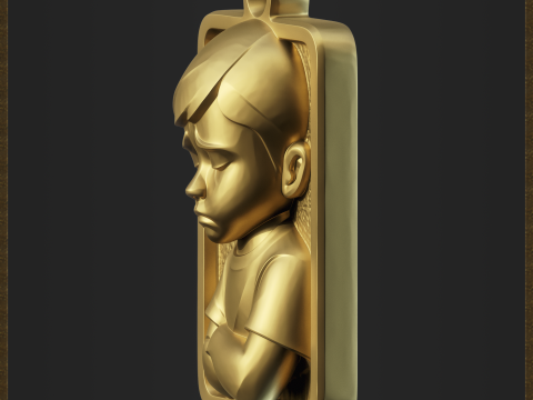 Sad Child Pendant Modelo de impresión 3D