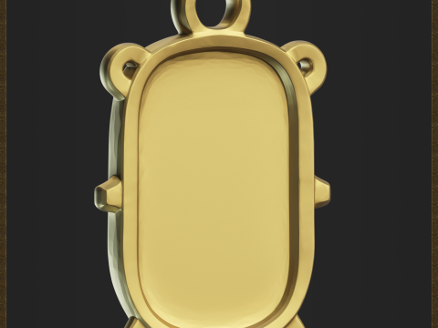 Go Programming Mascot Pendant Modèles 3D en vedette
