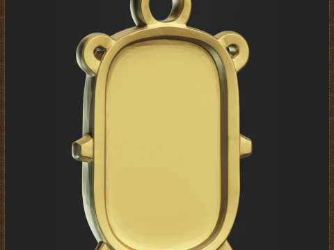 Go Programming Mascot Pendant 3D Print Model