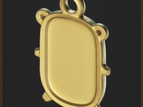 Go Programming Mascot Pendant Modèles 3D en vedette