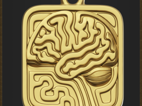 Abstract Science Medallion Modèles 3D en vedette