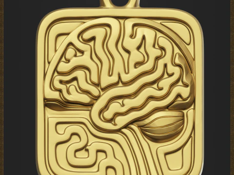Abstract Science Medallion 3D Print Model