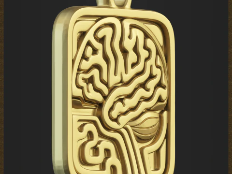 Abstract Science Medallion 3D Print Model