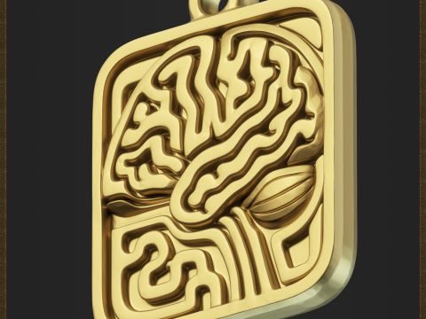 Abstract Science Medallion Modèles 3D en vedette