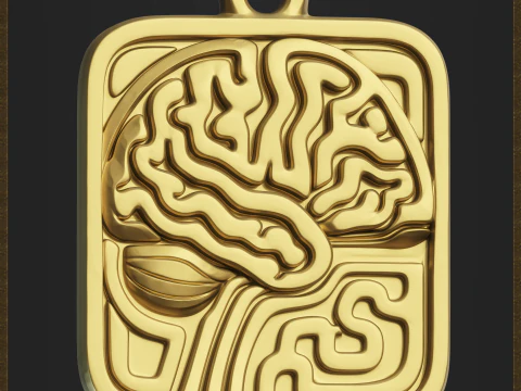 Abstract Science Medallion 3D Print Model