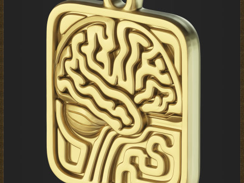 Abstract Science Medallion Modèles 3D en vedette