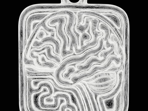Abstract Science Medallion Modèles 3D en vedette