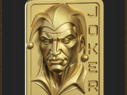 Stylized Joker Pendant 3D Принт Модель