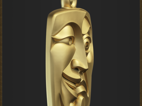 Tragedy Mask Pendant Modelo de impresión 3D