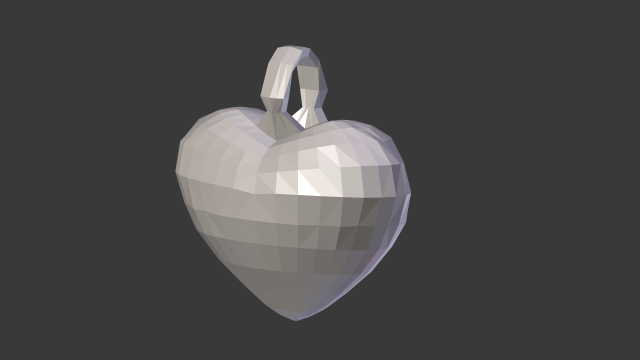 heart amulet 3D Print Model .c4d .max .obj .3ds .fbx .lwo .lw .lws