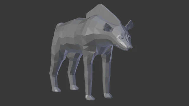 लकड़बग्धा 3D प्रिंट मॉडल .c4d .max .obj .3ds .fbx .stl .blend 