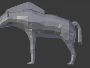 लकड़बग्धा 3D प्रिंट मॉडल