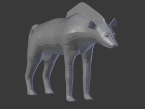 लकड़बग्धा 3D प्रिंट मॉडल