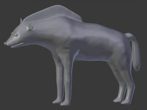 लकड़बग्धा 3D प्रिंट मॉडल