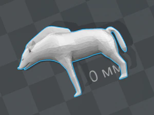 लकड़बग्धा 3D प्रिंट मॉडल