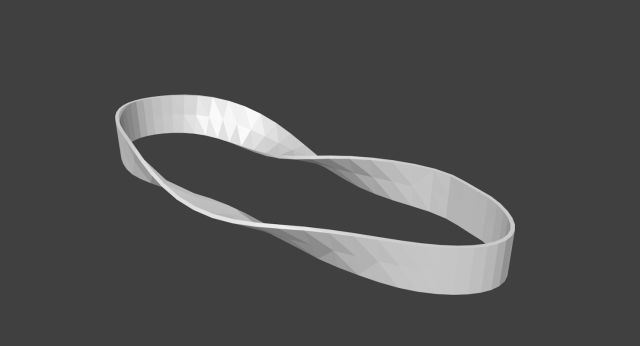 classic mobius strip 3D Baskı Modeli .c4d .max .obj .3ds .fbx .stl .blend 