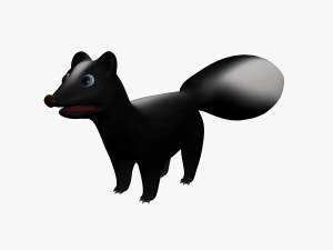 cartoon skunk 3D Model