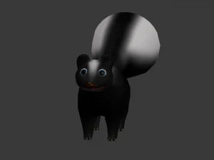 cartoon skunk 3D Model