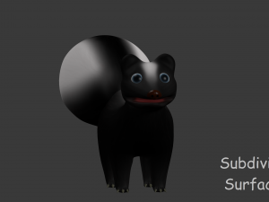 cartoon skunk 3D Модель