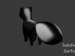 cartoon skunk 3D Модель