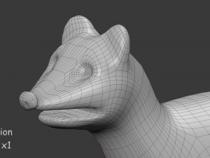 cartoon skunk 3D Модель