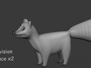 cartoon skunk 3D Модель