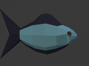 cartoon lowpoly fish 3D Модель