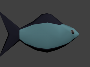 cartoon lowpoly fish 3D Модель
