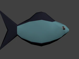 cartoon lowpoly fish 3D Model