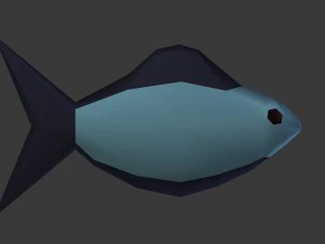 cartoon lowpoly fish 3D Model